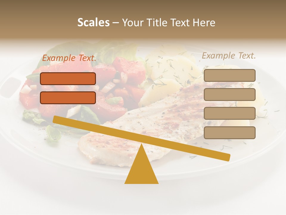 Restaurant Horizontal Lettuce PowerPoint Template
