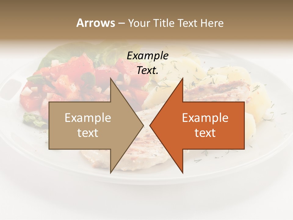 Restaurant Horizontal Lettuce PowerPoint Template