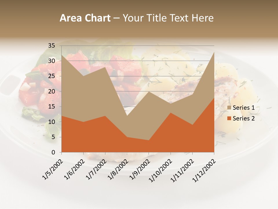 Restaurant Horizontal Lettuce PowerPoint Template