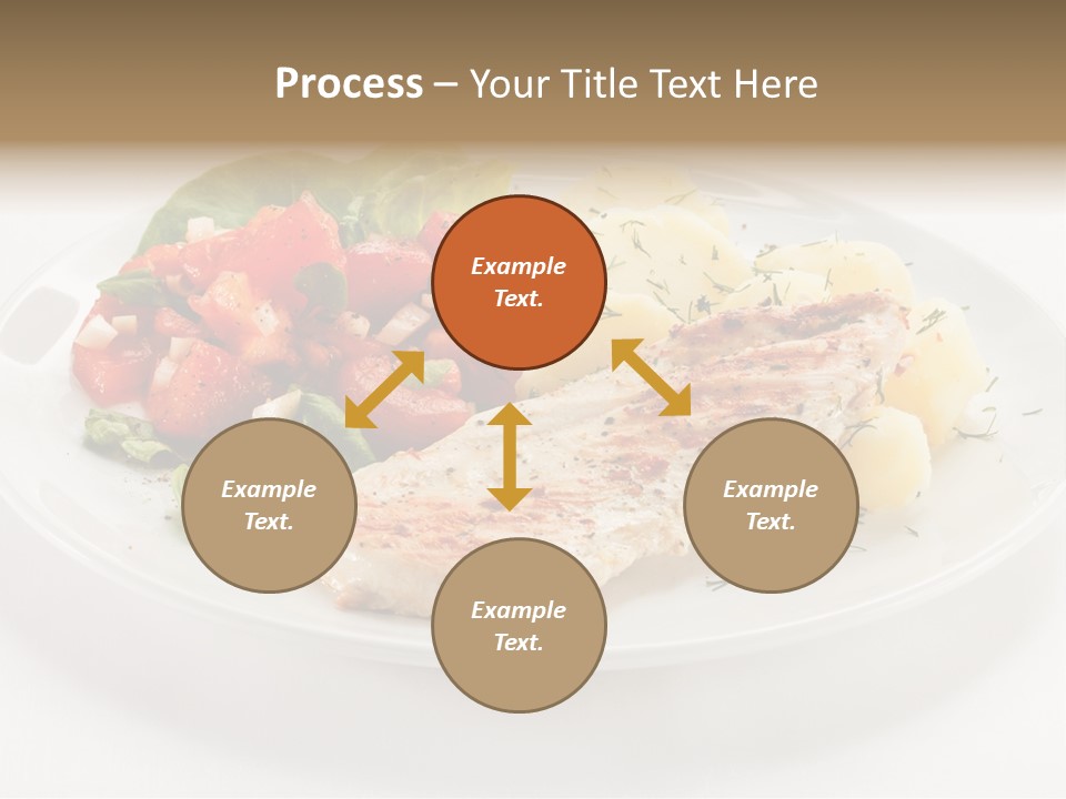 Restaurant Horizontal Lettuce PowerPoint Template