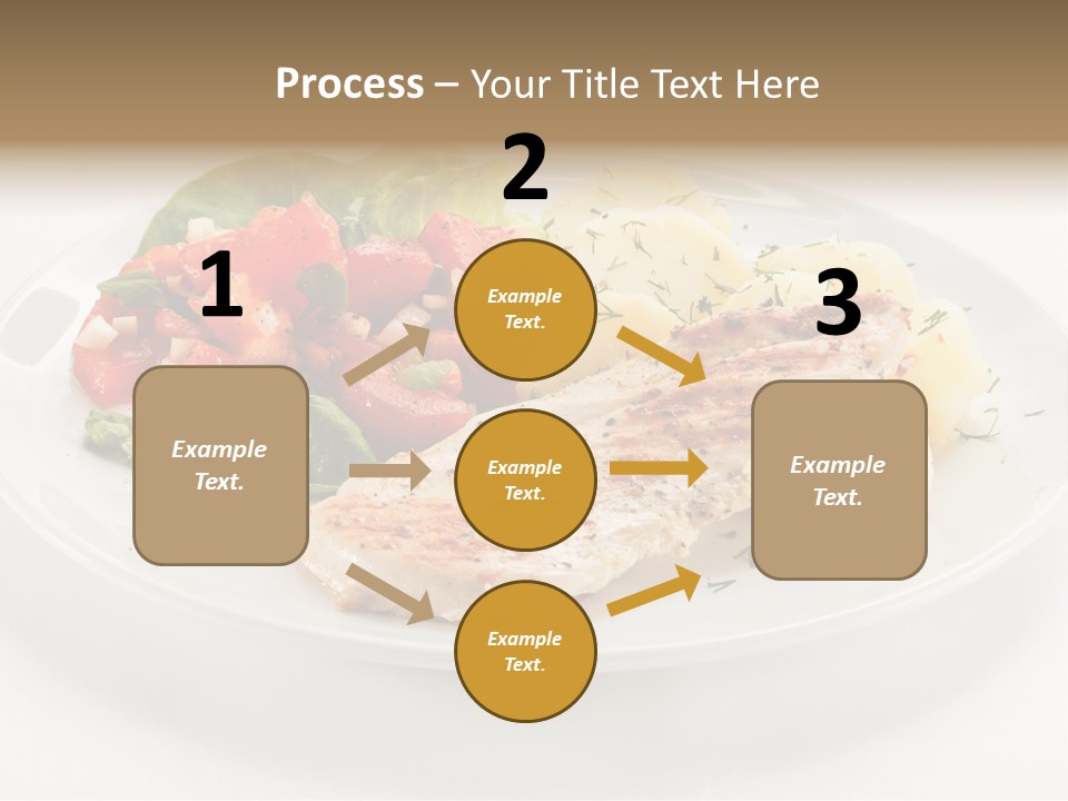 Restaurant Horizontal Lettuce PowerPoint Template