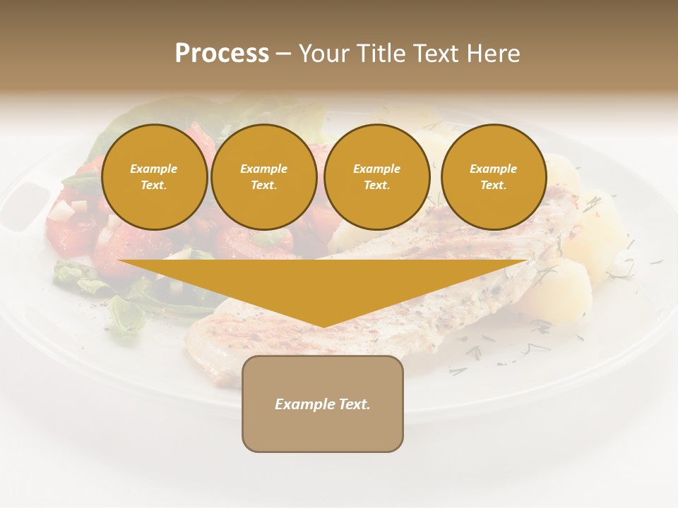Restaurant Horizontal Lettuce PowerPoint Template