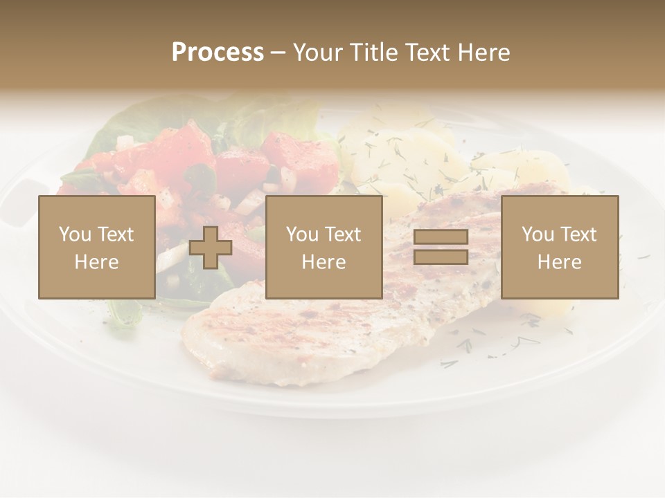 Restaurant Horizontal Lettuce PowerPoint Template
