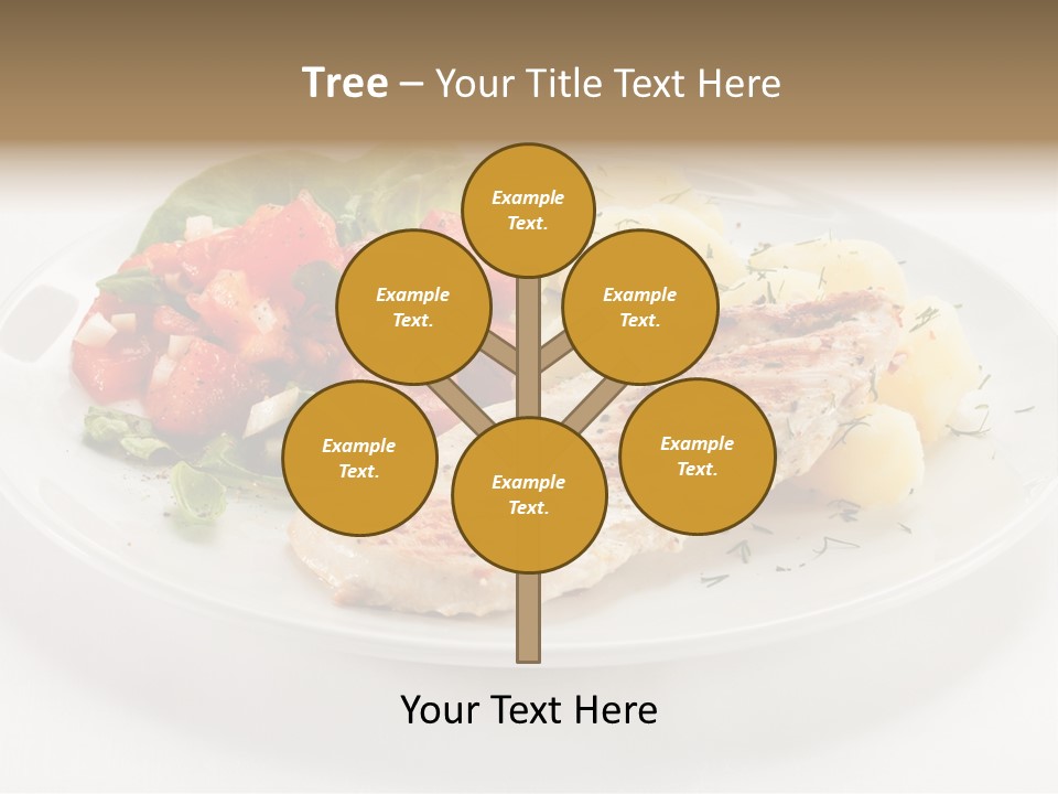 Restaurant Horizontal Lettuce PowerPoint Template