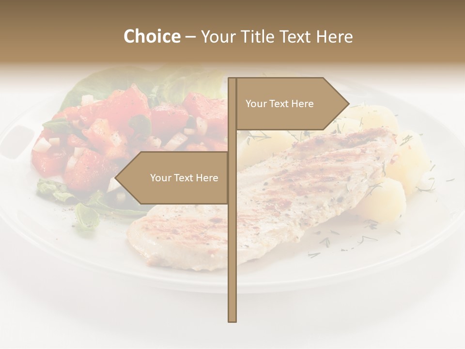 Restaurant Horizontal Lettuce PowerPoint Template