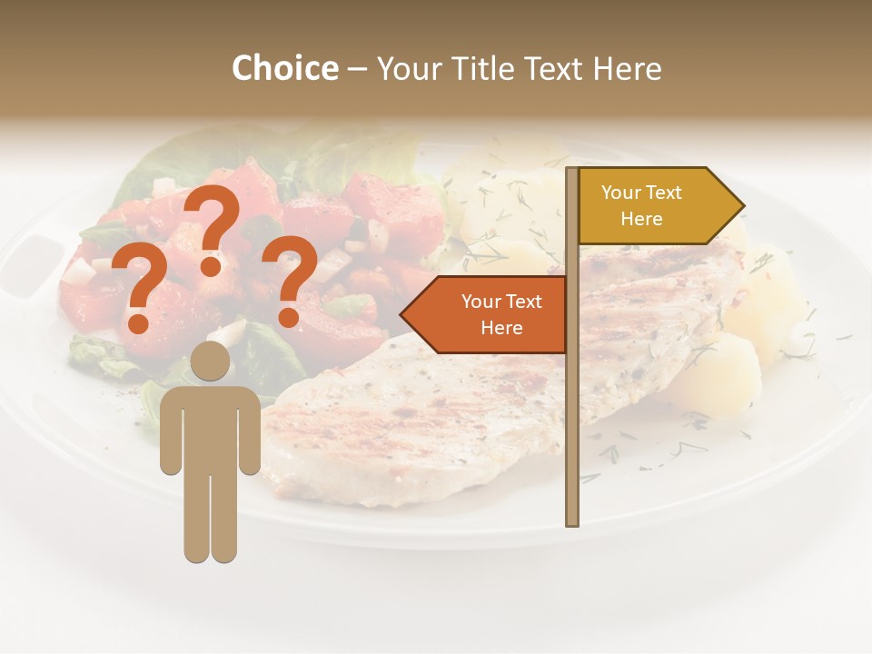 Restaurant Horizontal Lettuce PowerPoint Template