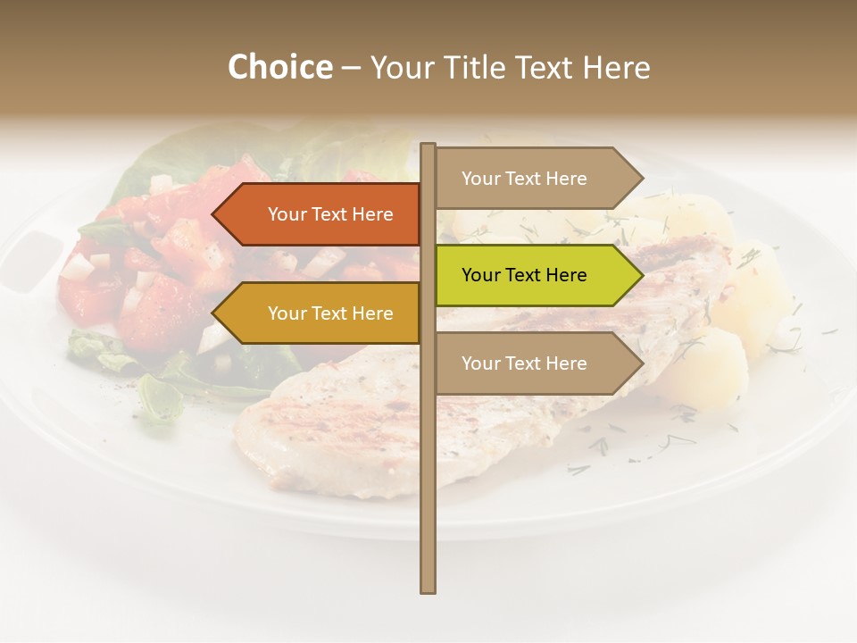 Restaurant Horizontal Lettuce PowerPoint Template