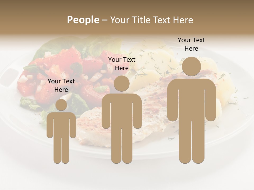 Restaurant Horizontal Lettuce PowerPoint Template