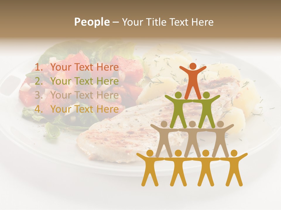 Restaurant Horizontal Lettuce PowerPoint Template