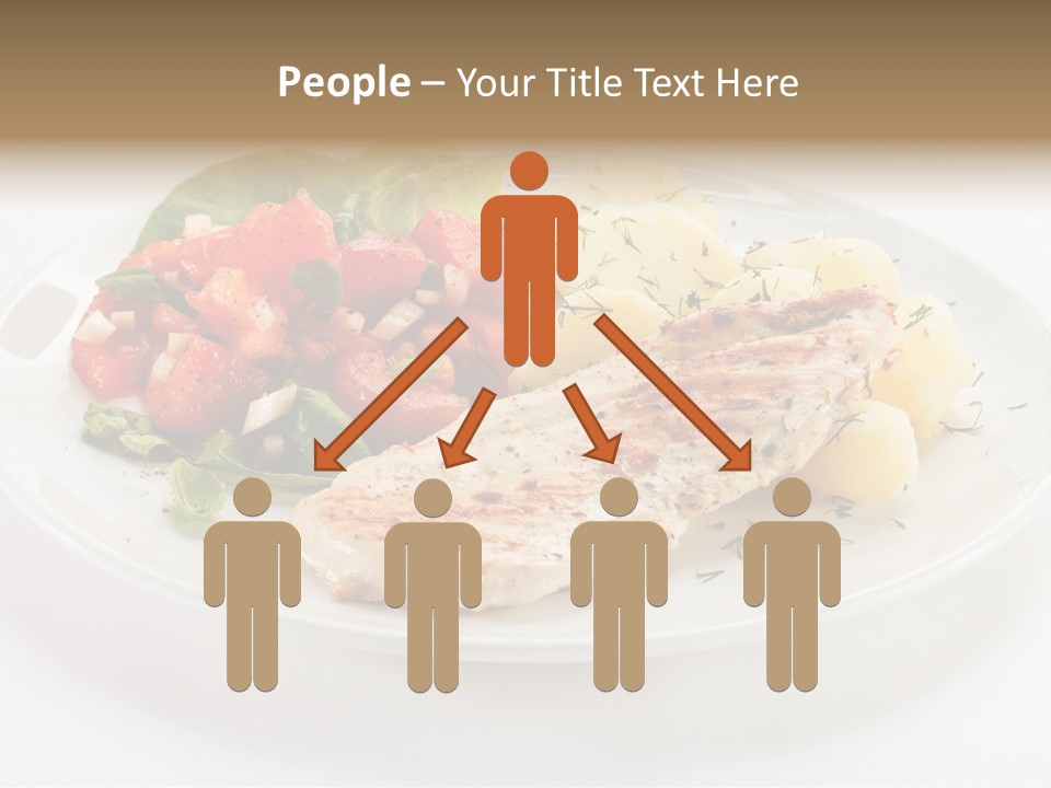 Restaurant Horizontal Lettuce PowerPoint Template