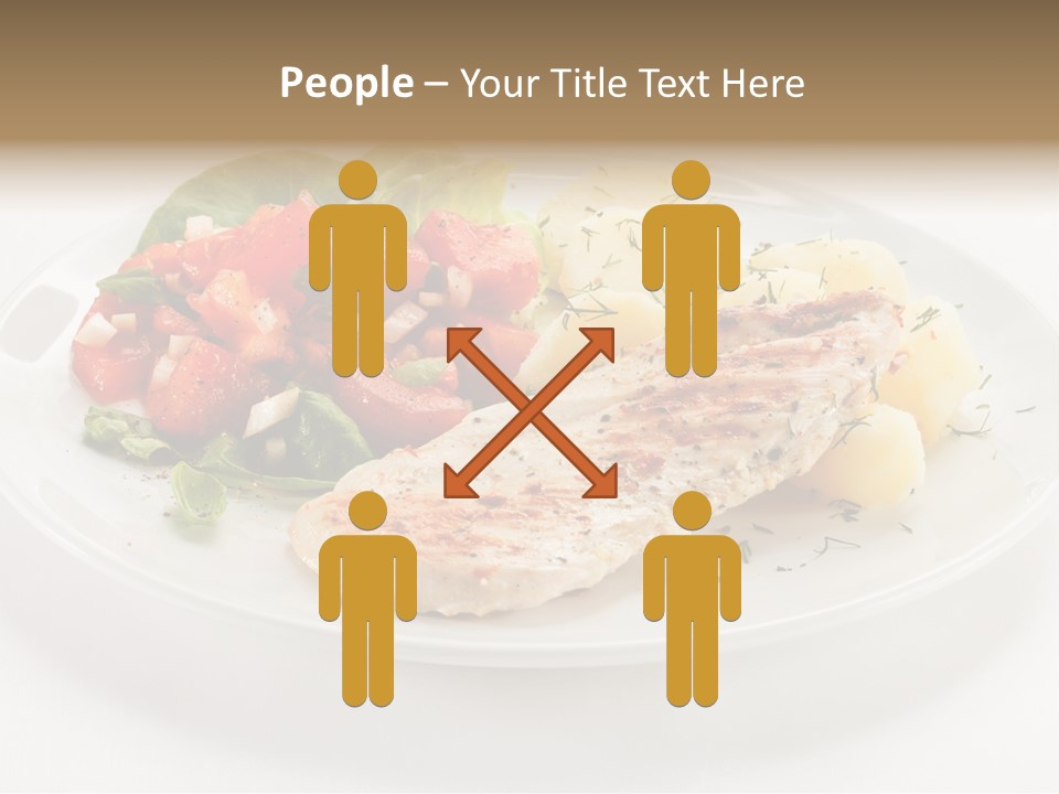Restaurant Horizontal Lettuce PowerPoint Template