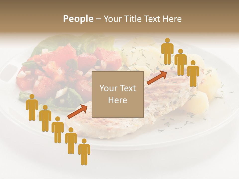 Restaurant Horizontal Lettuce PowerPoint Template