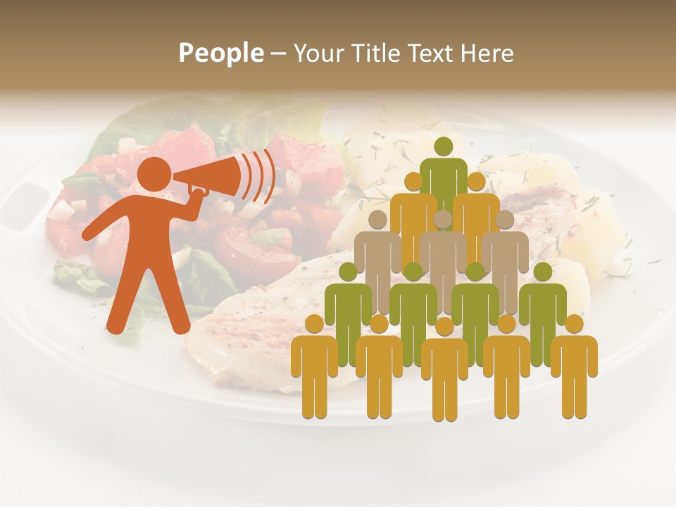 Restaurant Horizontal Lettuce PowerPoint Template