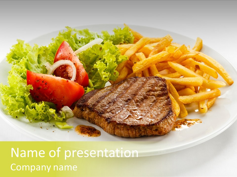 Eat Beef Appetiser PowerPoint Template