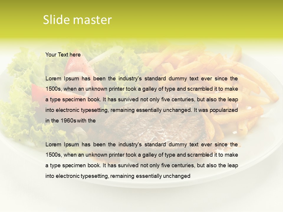 Eat Beef Appetiser PowerPoint Template
