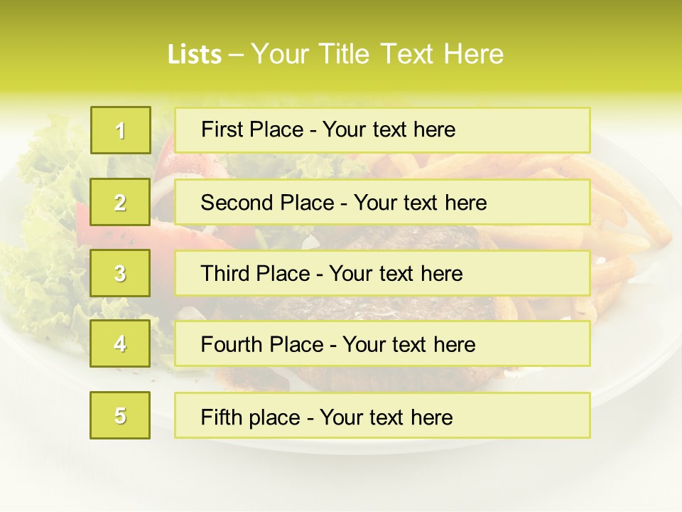 Eat Beef Appetiser PowerPoint Template