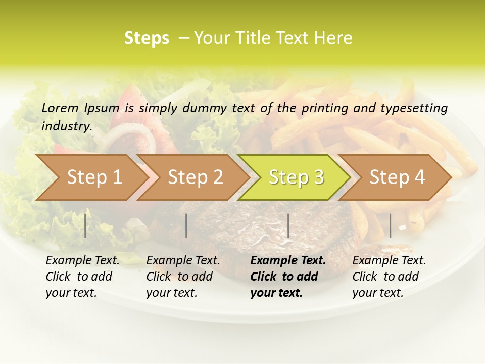 Eat Beef Appetiser PowerPoint Template