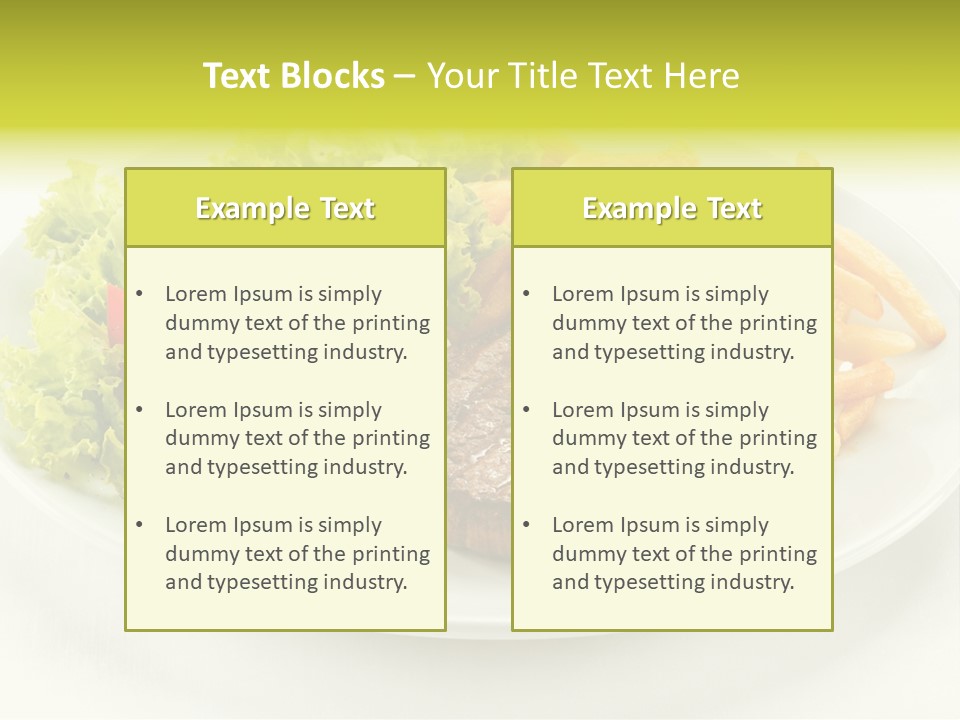 Eat Beef Appetiser PowerPoint Template