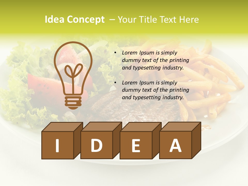 Eat Beef Appetiser PowerPoint Template