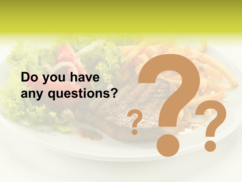 Eat Beef Appetiser PowerPoint Template