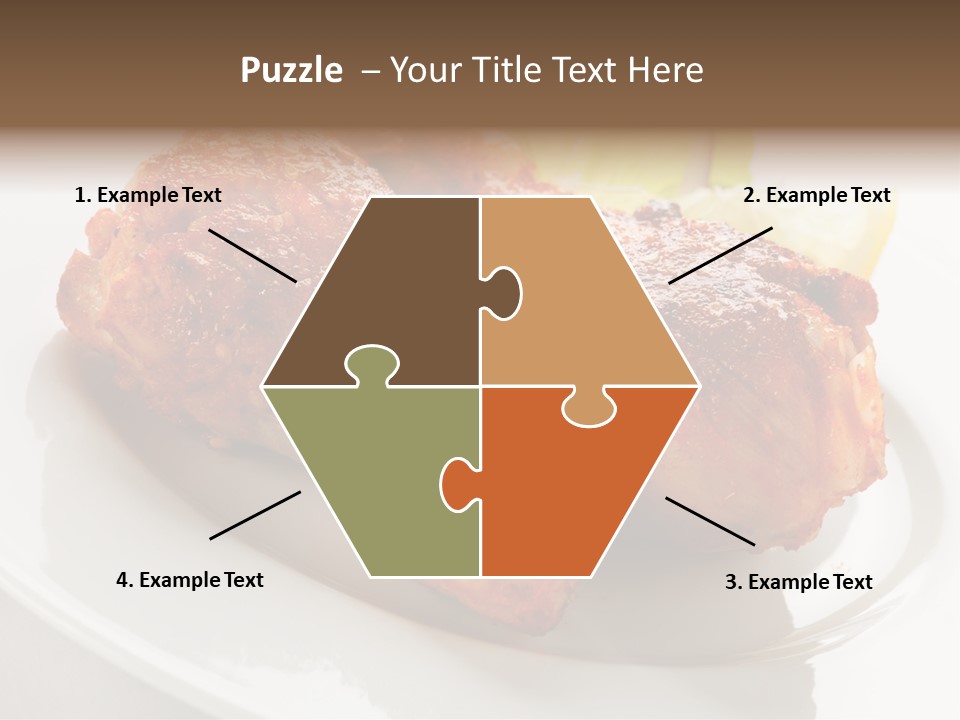 Leg Vegetable Salad PowerPoint Template