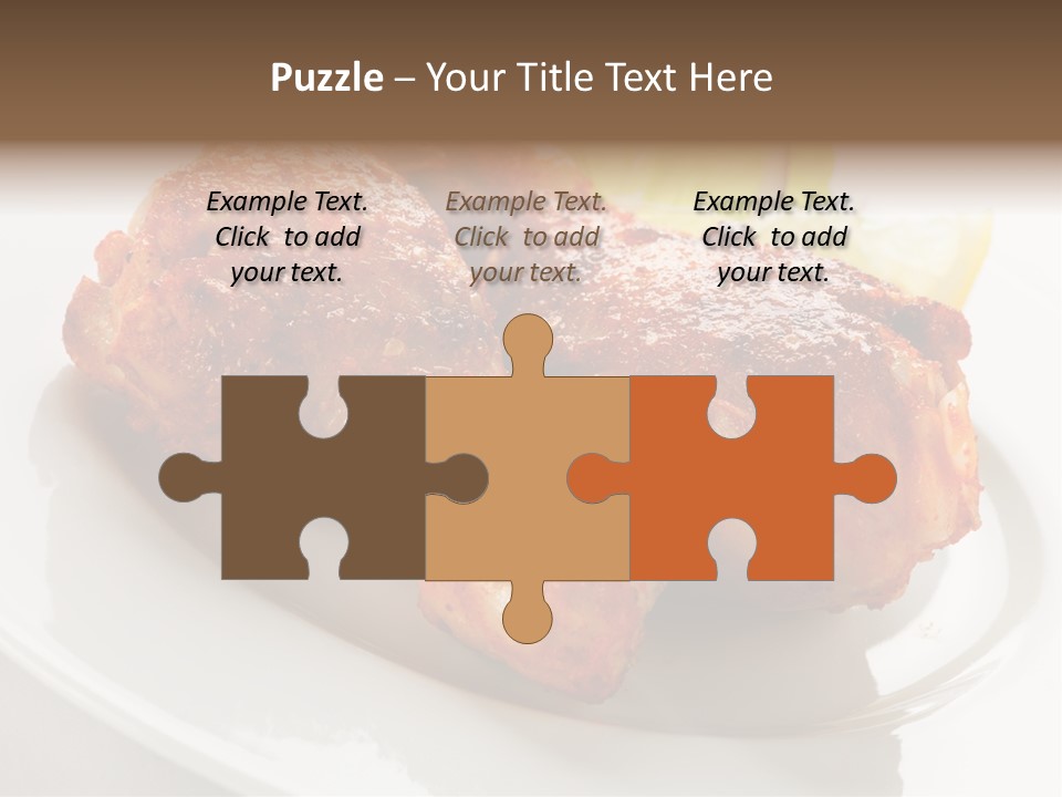 Leg Vegetable Salad PowerPoint Template