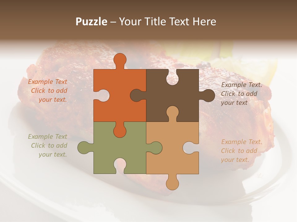 Leg Vegetable Salad PowerPoint Template