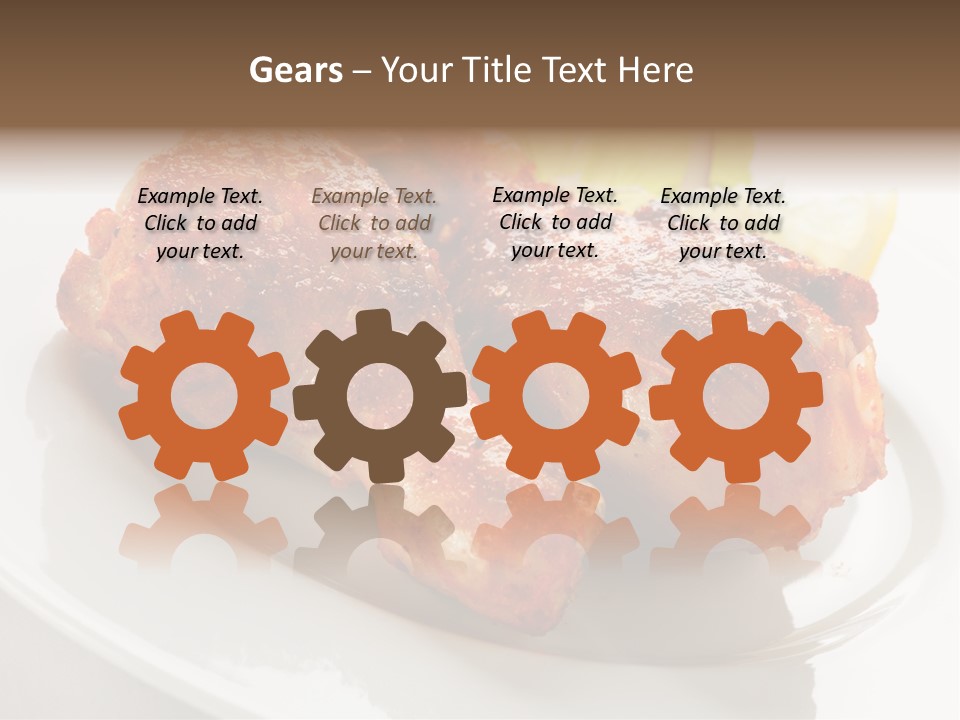 Leg Vegetable Salad PowerPoint Template