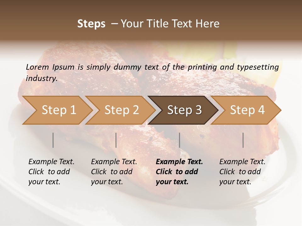 Leg Vegetable Salad PowerPoint Template