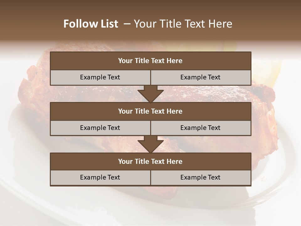 Leg Vegetable Salad PowerPoint Template