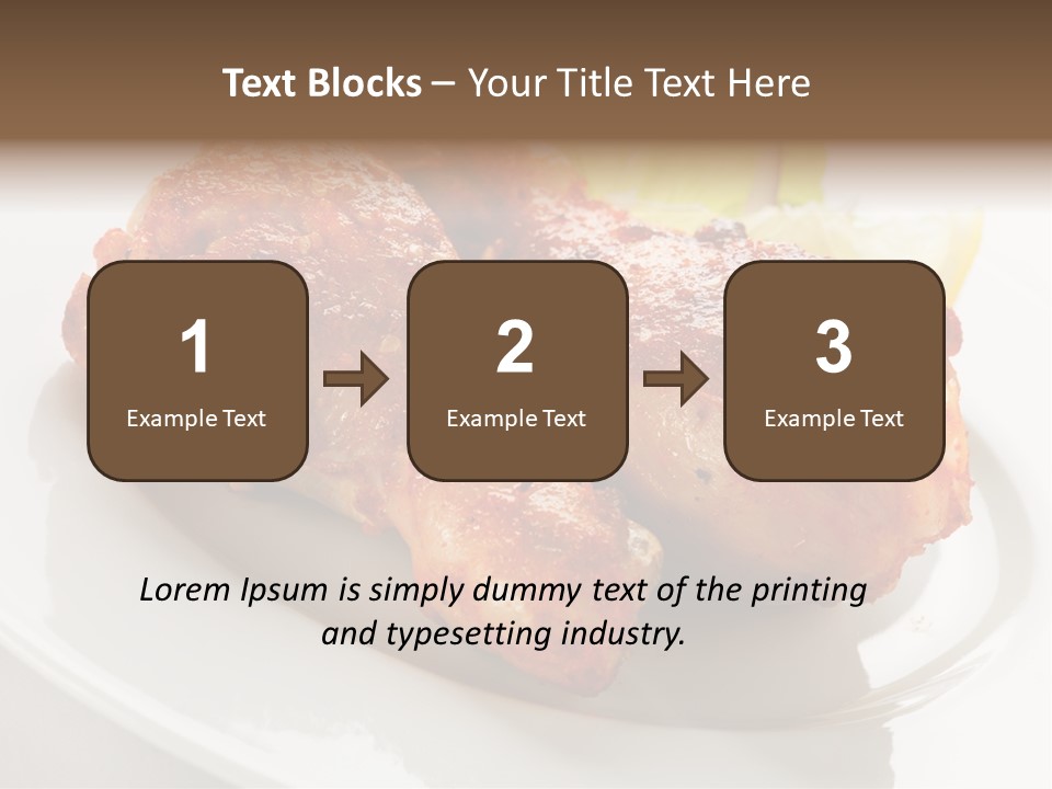 Leg Vegetable Salad PowerPoint Template