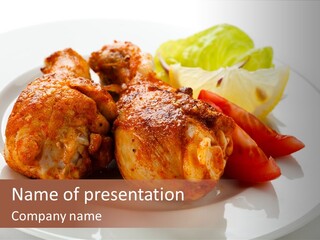 Leg Calorie Poultry PowerPoint Template