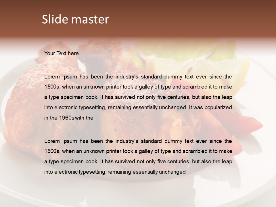 Leg Calorie Poultry PowerPoint Template