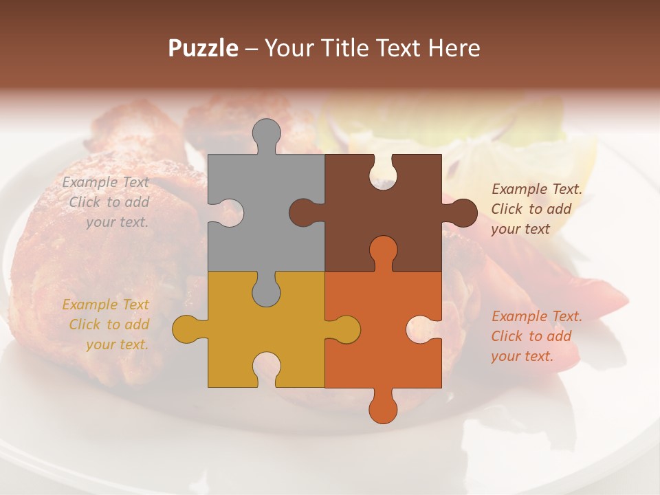 Leg Calorie Poultry PowerPoint Template