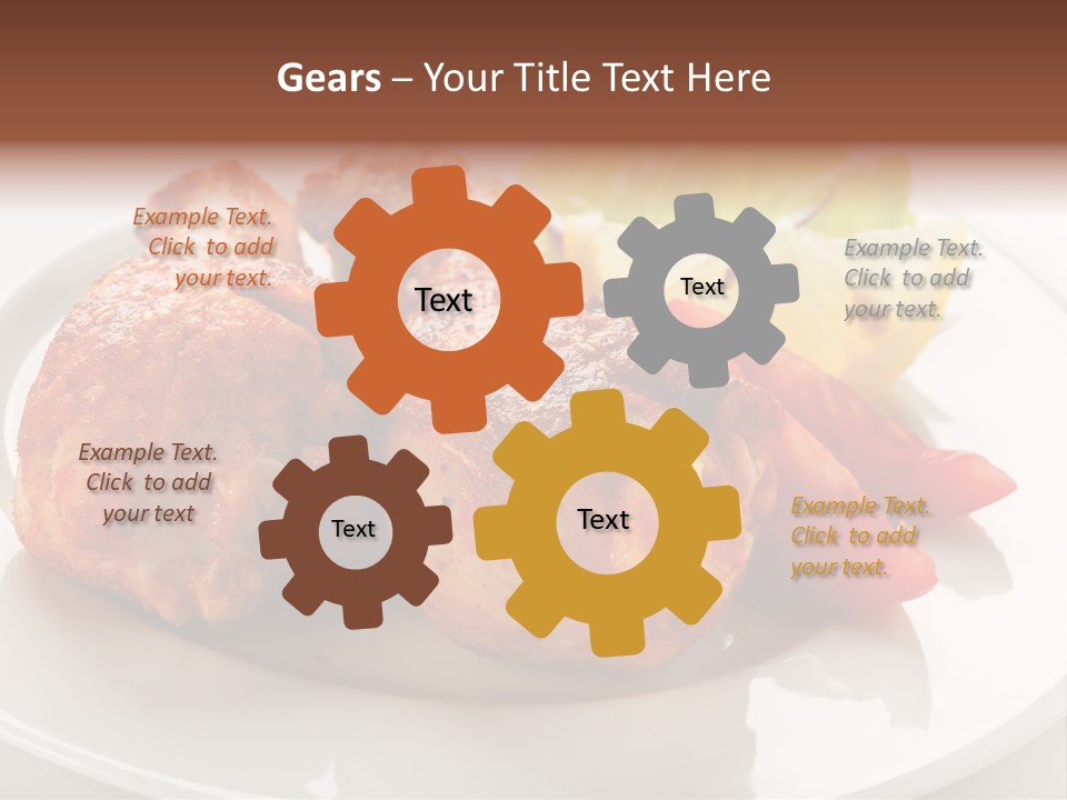 Leg Calorie Poultry PowerPoint Template