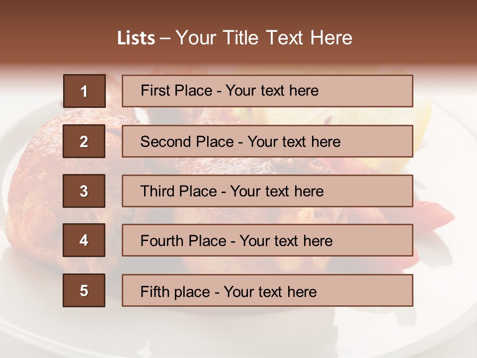 Leg Calorie Poultry PowerPoint Template
