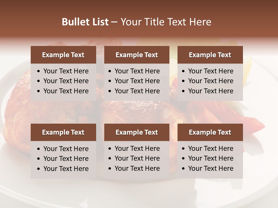 Leg Calorie Poultry PowerPoint Template