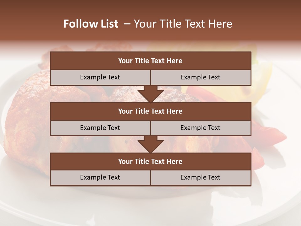 Leg Calorie Poultry PowerPoint Template