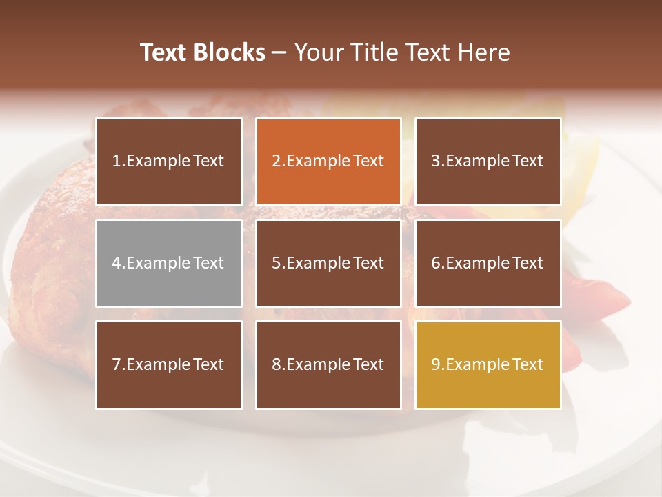 Leg Calorie Poultry PowerPoint Template