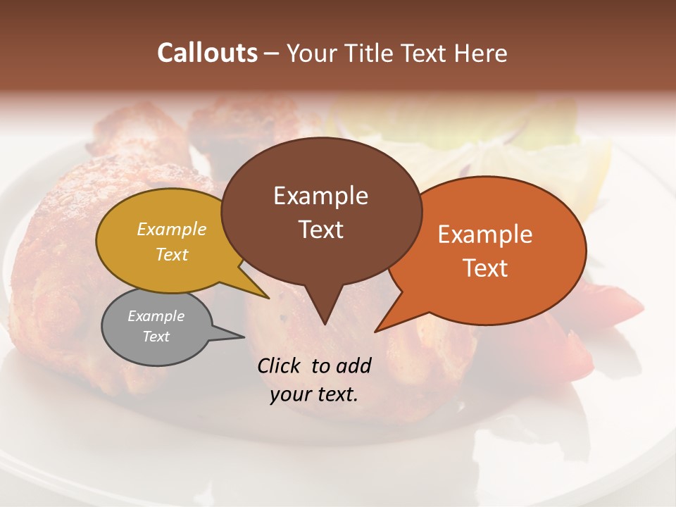 Leg Calorie Poultry PowerPoint Template