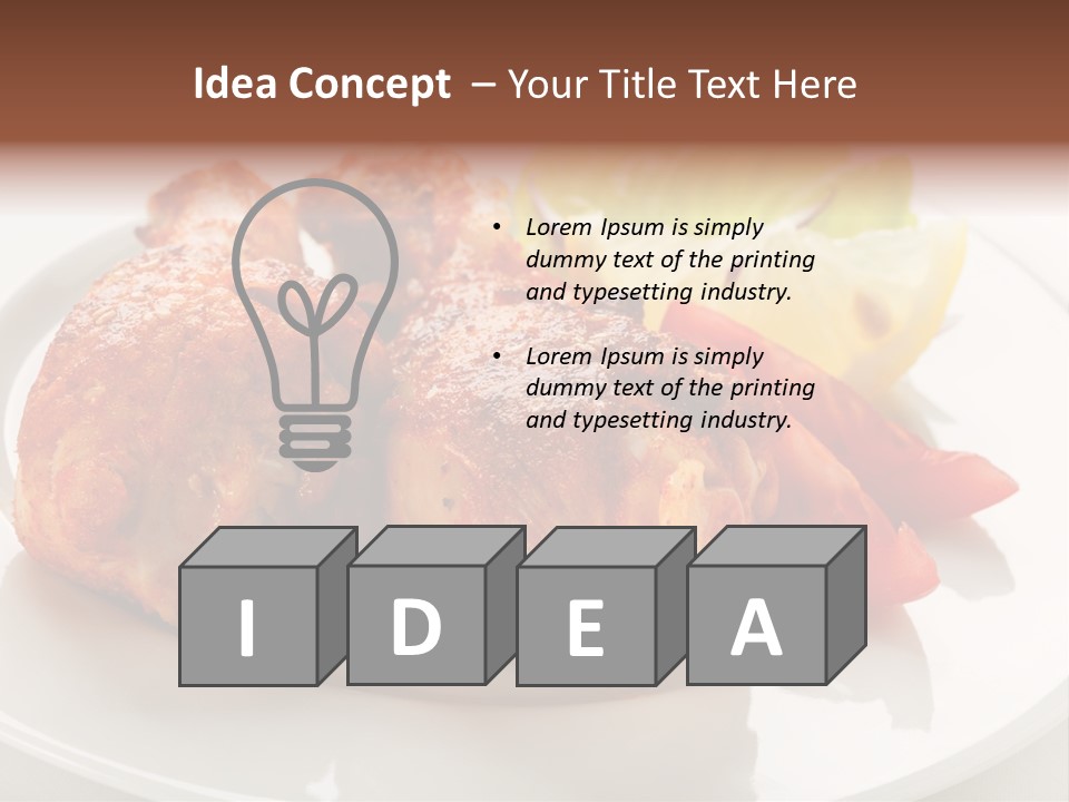 Leg Calorie Poultry PowerPoint Template