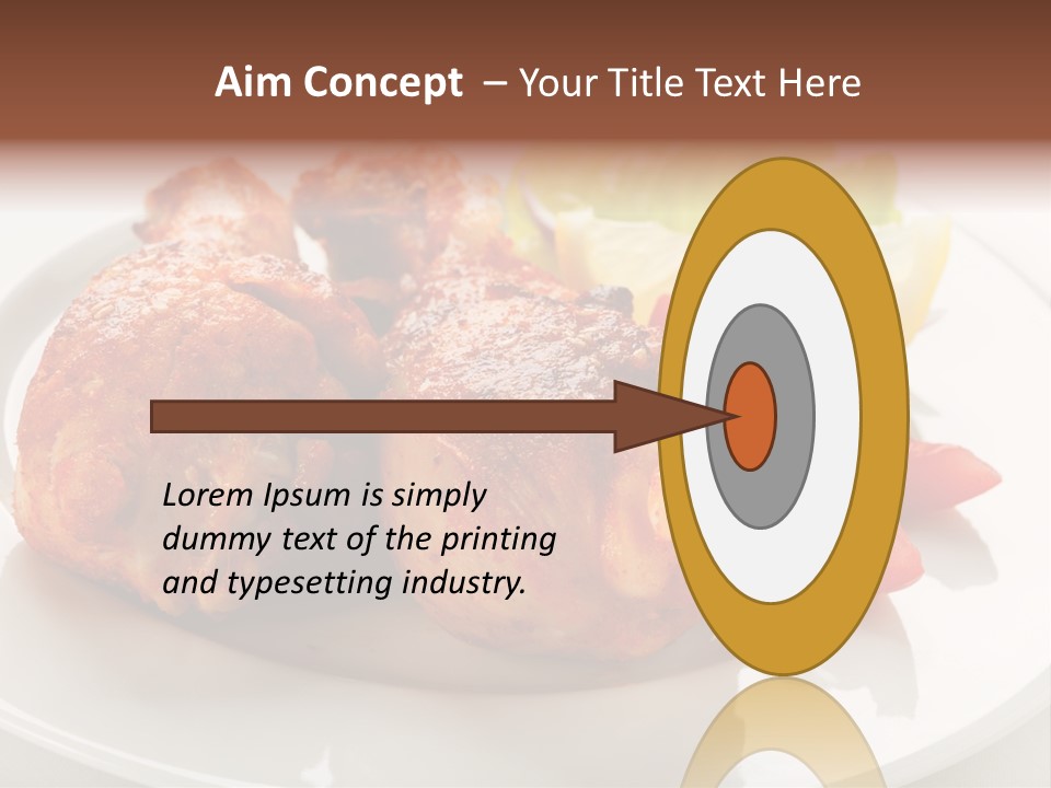 Leg Calorie Poultry PowerPoint Template