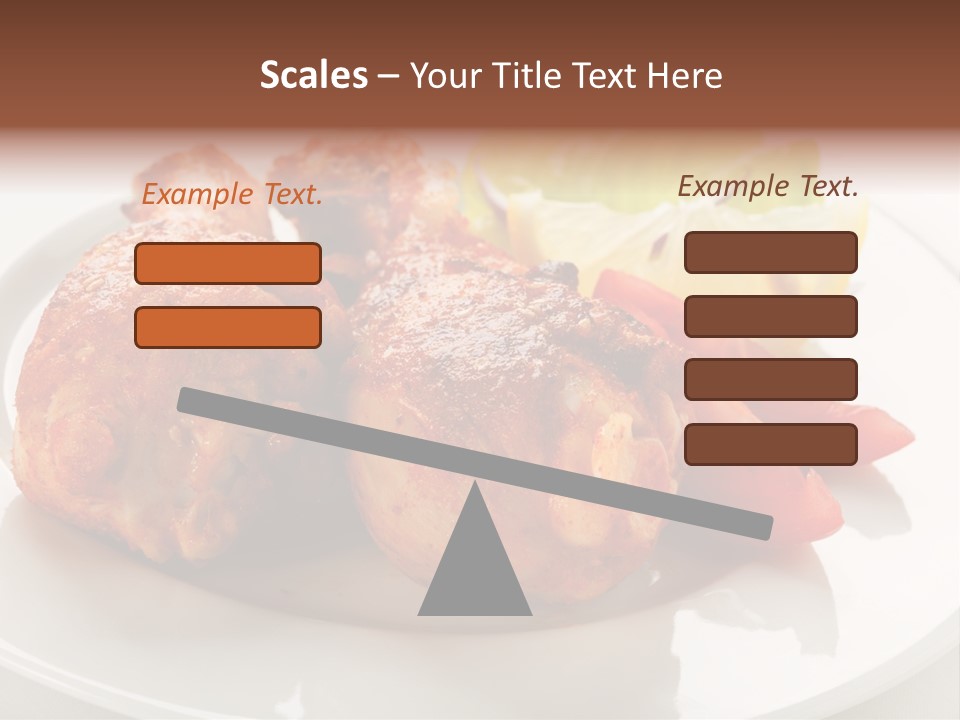 Leg Calorie Poultry PowerPoint Template