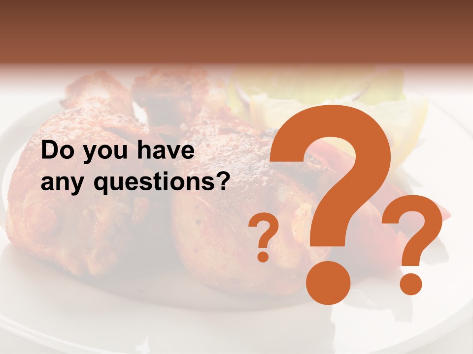 Leg Calorie Poultry PowerPoint Template