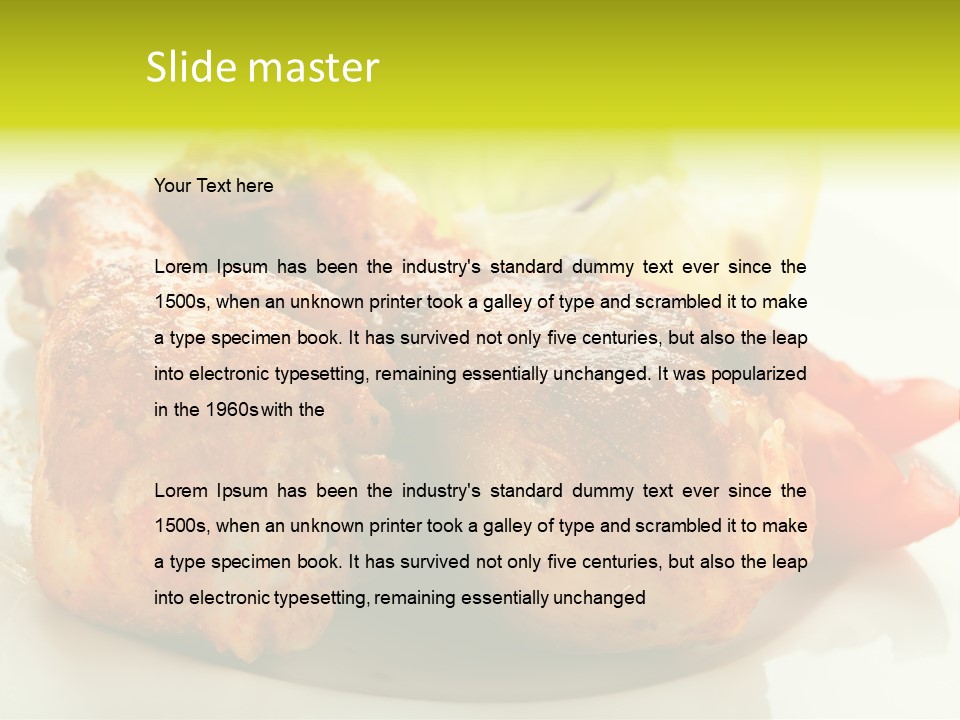 Poultry Meal Leg PowerPoint Template