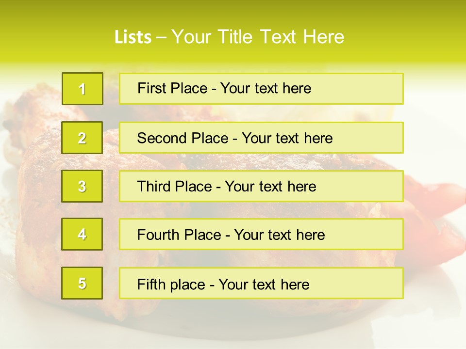 Poultry Meal Leg PowerPoint Template
