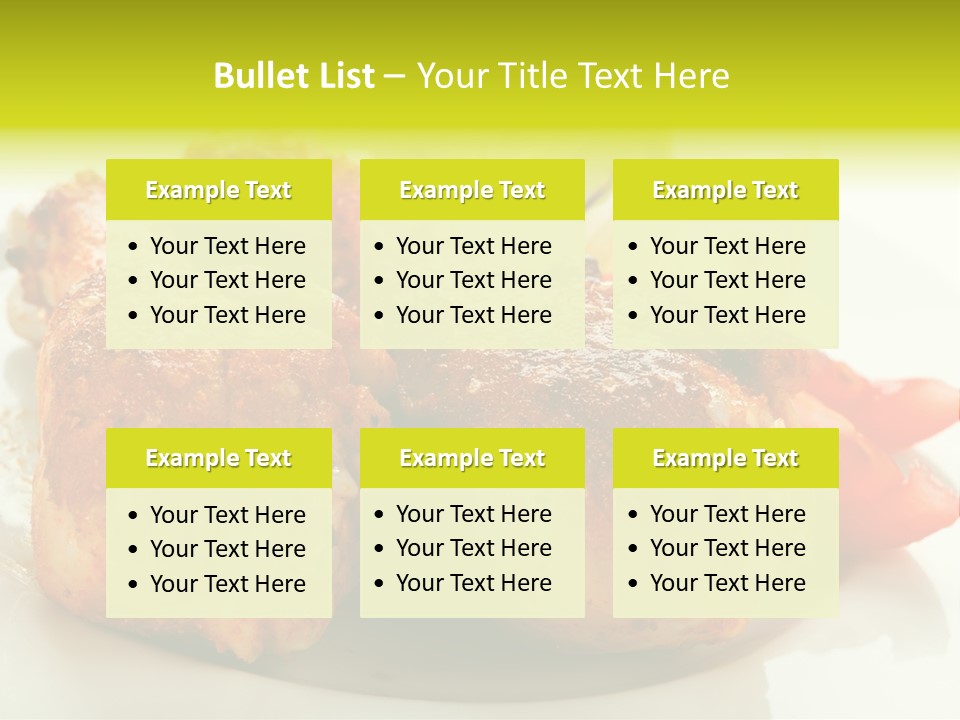 Poultry Meal Leg PowerPoint Template
