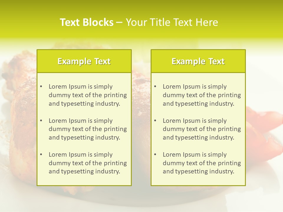 Poultry Meal Leg PowerPoint Template