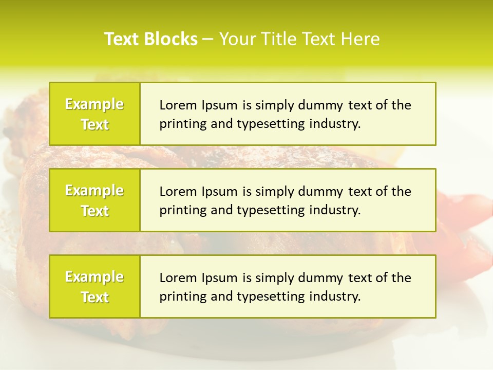 Poultry Meal Leg PowerPoint Template