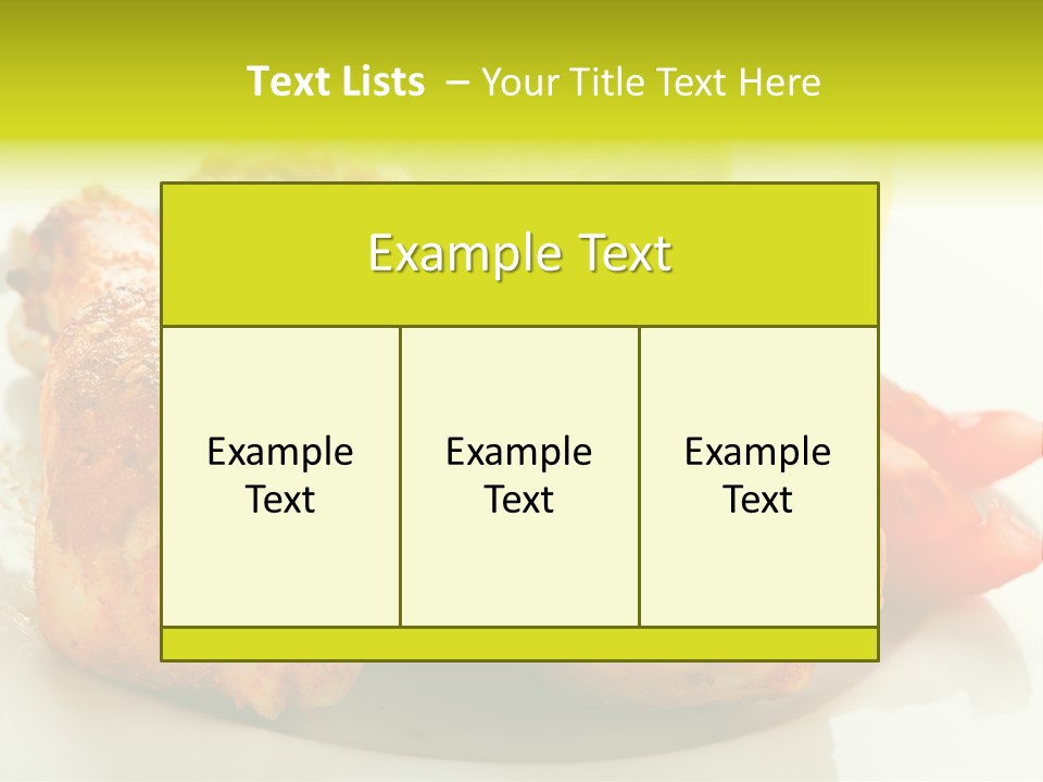 Poultry Meal Leg PowerPoint Template